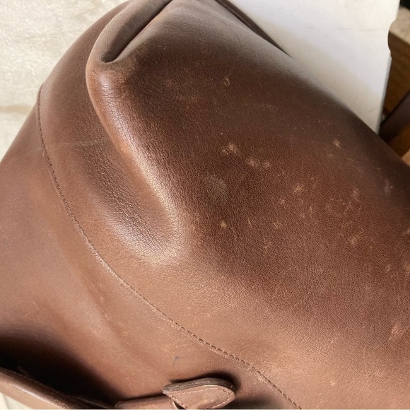 Coach 9791 vintage brown leather large daypack backpack